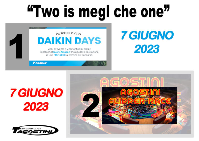 Two is megl che one Daikin & Flipper Race Termoidraulica Agostini Two is megl che one Daikin & Flipper Race Termoidraulica Agostini