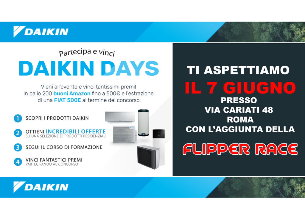 Two is megl che one Daikin & Flipper Race Termoidraulica Agostini Two is megl che one Daikin & Flipper Race Termoidraulica Agostini